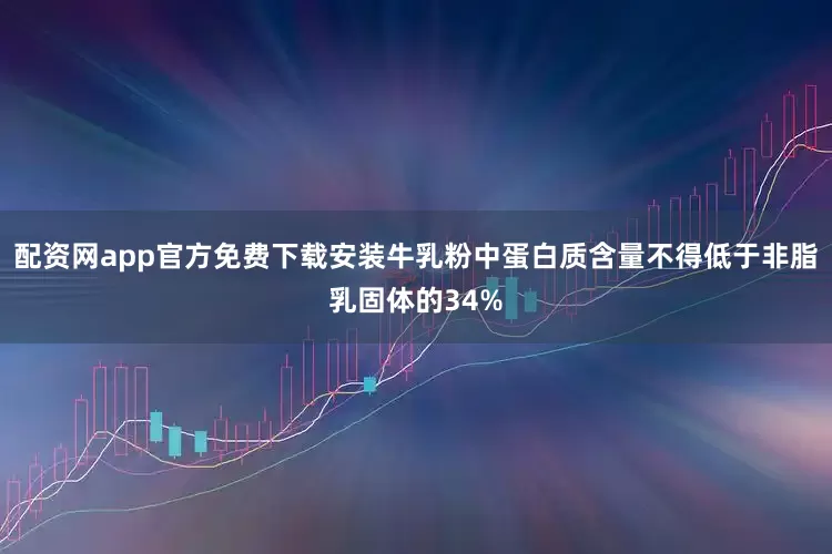 配资网app官方免费下载安装牛乳粉中蛋白质含量不得低于非脂乳固体的34%